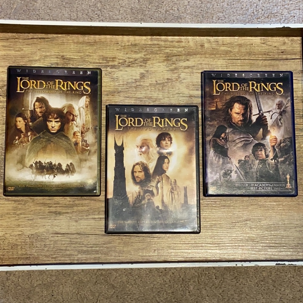 The Lord Of The Rings DVDs